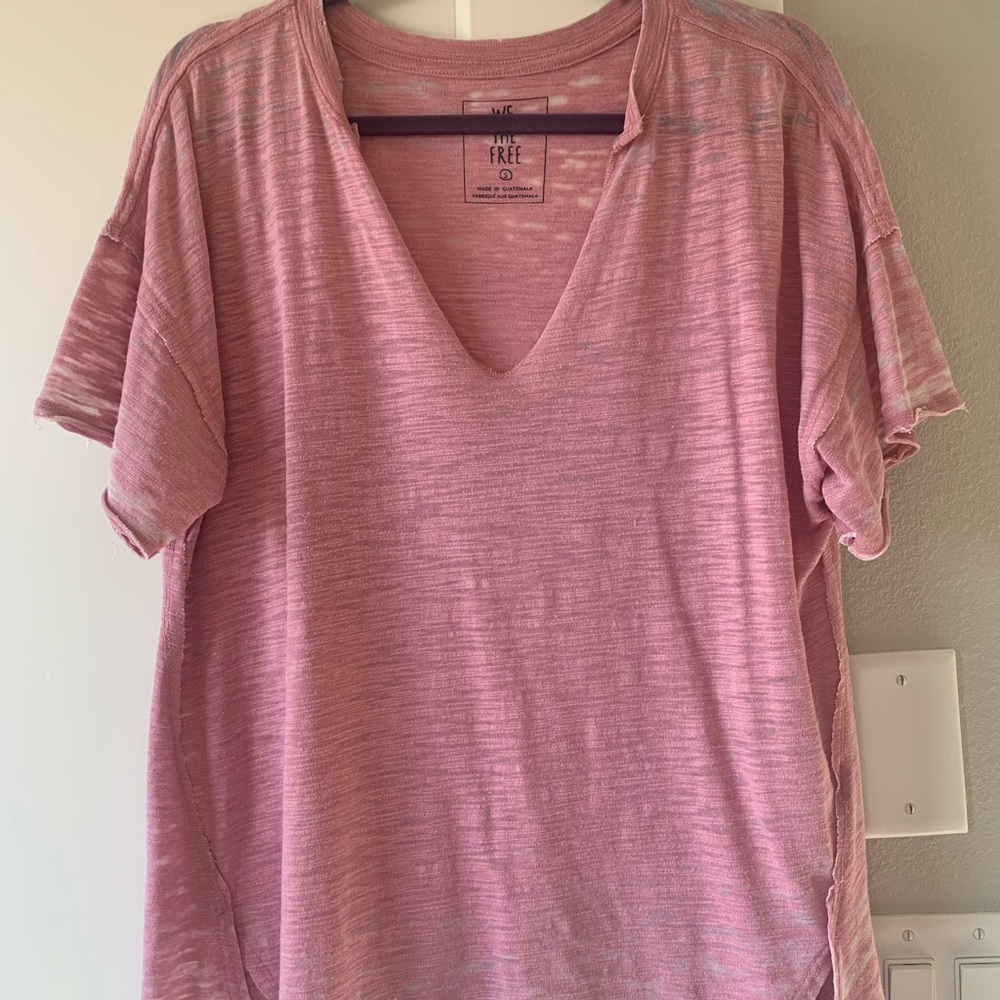 Free People Pink Tee